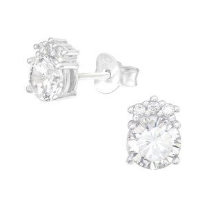 Sterling Silver 1/2 c.t. Stud Earrings